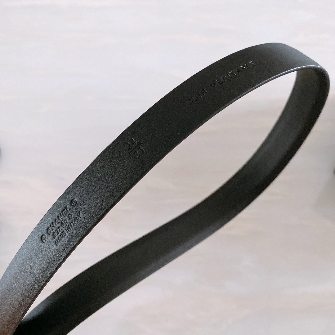 Chanel Belt With Ribbon Buckle Black Women Belt 30MM