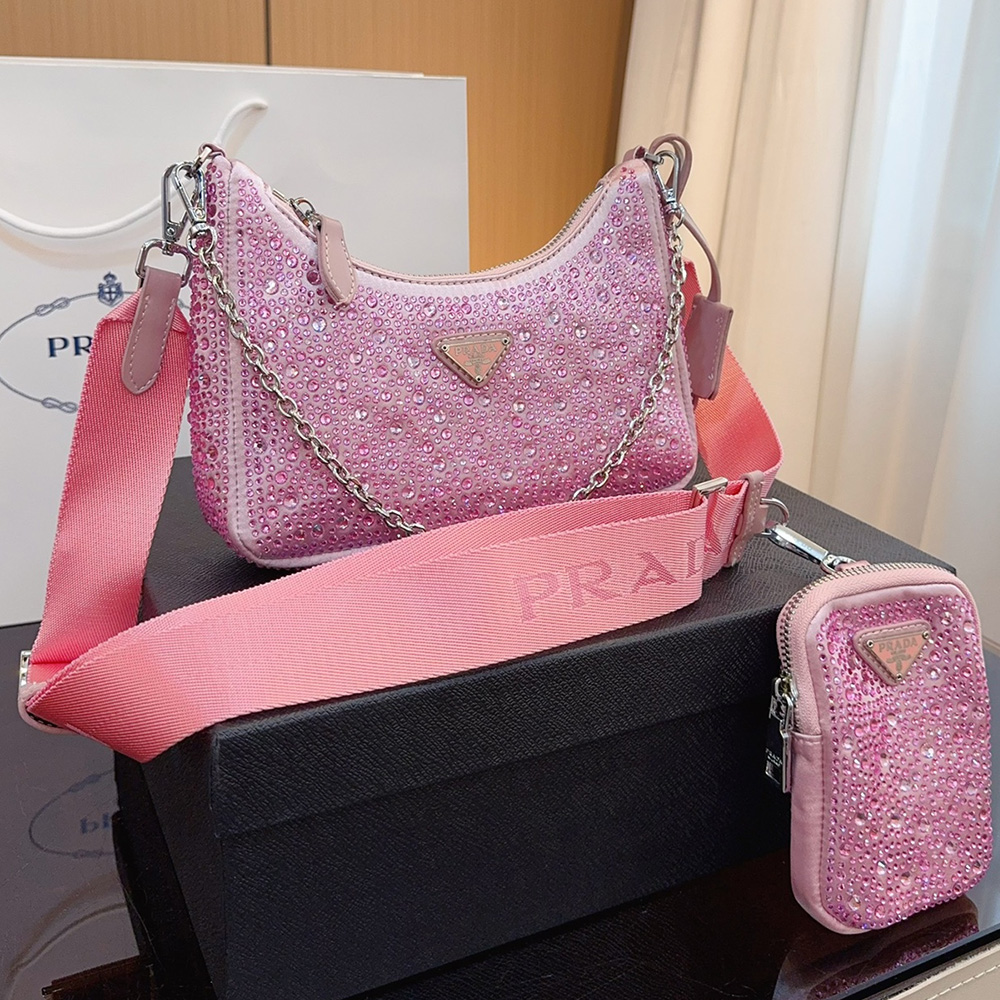 Prada Re-Edition  Crystal  Shoulder Messenger Bag