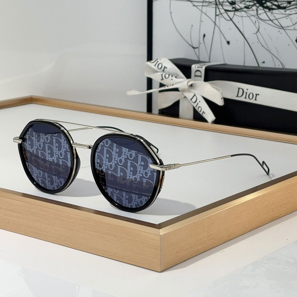 Dior Alloy Sunglasses With Reflective Frames