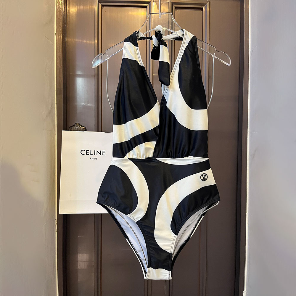 Louis Vuitton LV Color Matching One-piece Swimsuit Swimwear