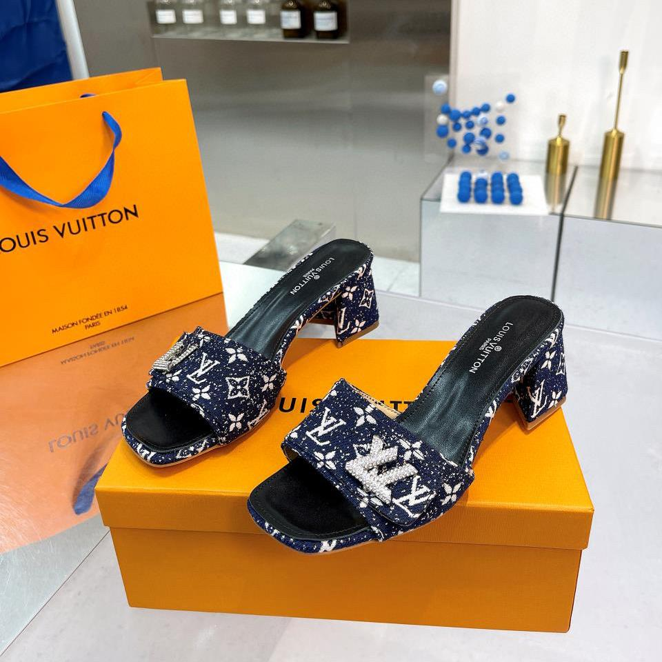 Louis Vuitton LV  Chunky Crew Style Flip-flops Slide Sandal