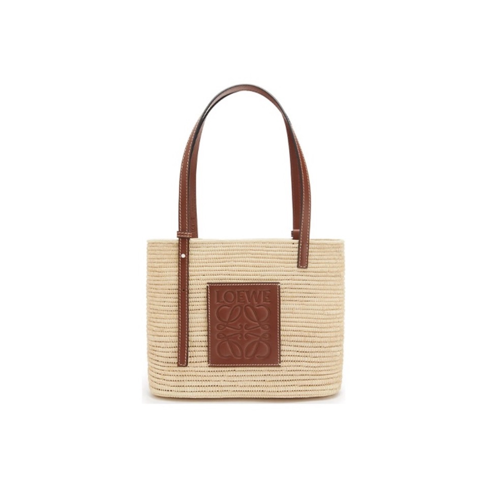 Loewe Basket Woven Square Tote