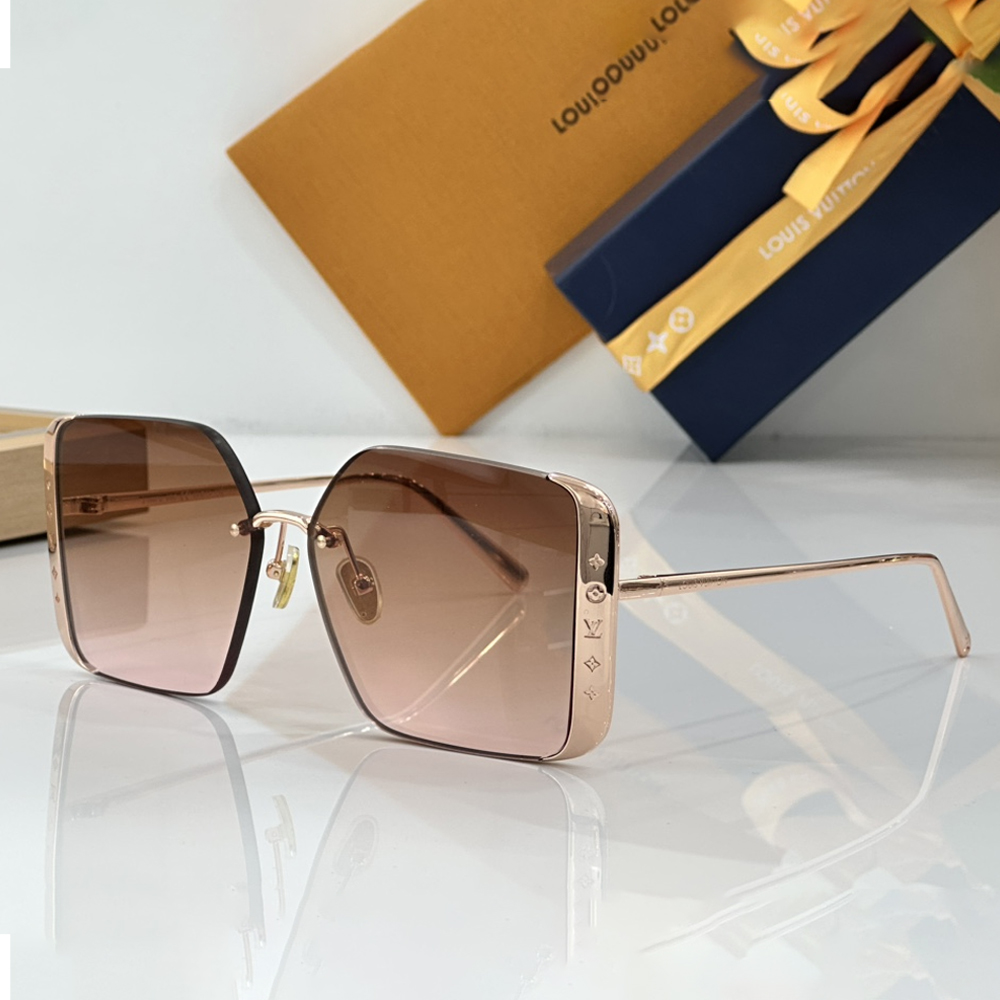 Louis Vuitton LV Lrregular Metal Frame Sunglasses
