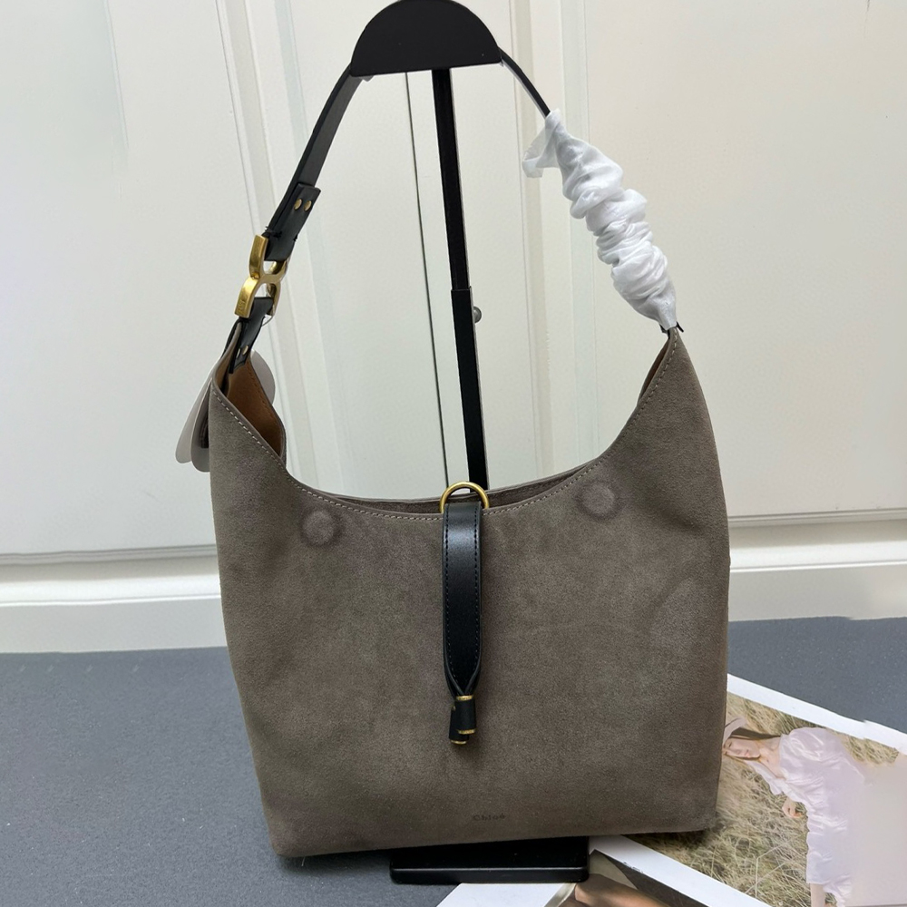 Chloe Marcie Suede Leather Bag