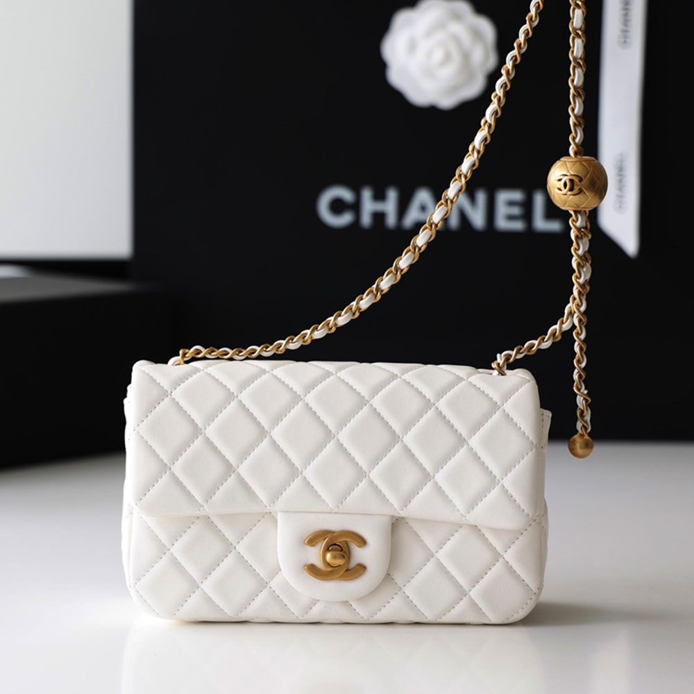 Chanel CF Calfskin Golden Ball 20CM