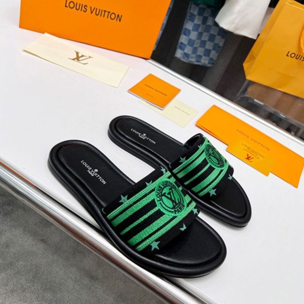 Louis Vuitton LV Magnetic Canvas Dashion Flip-flops Slide Sandal