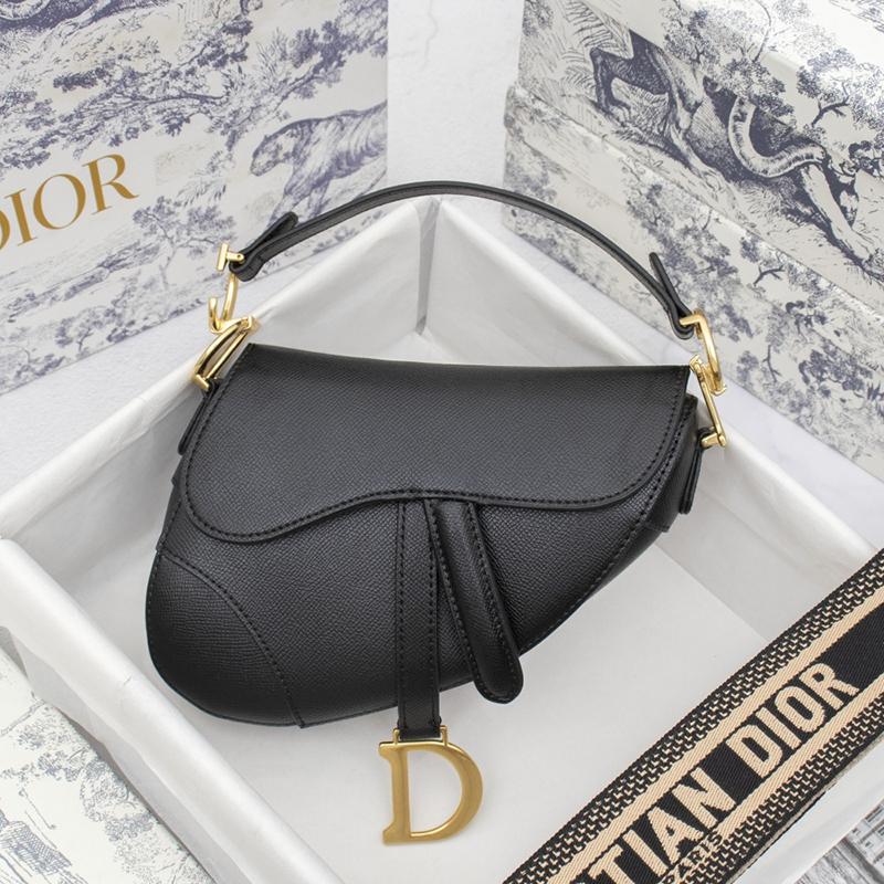 Dior Mini&Small Saddle Bag Grained Calfskin