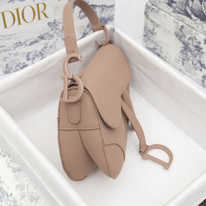 Dior SADDLE Bag Pink Ultramatte Calfskin