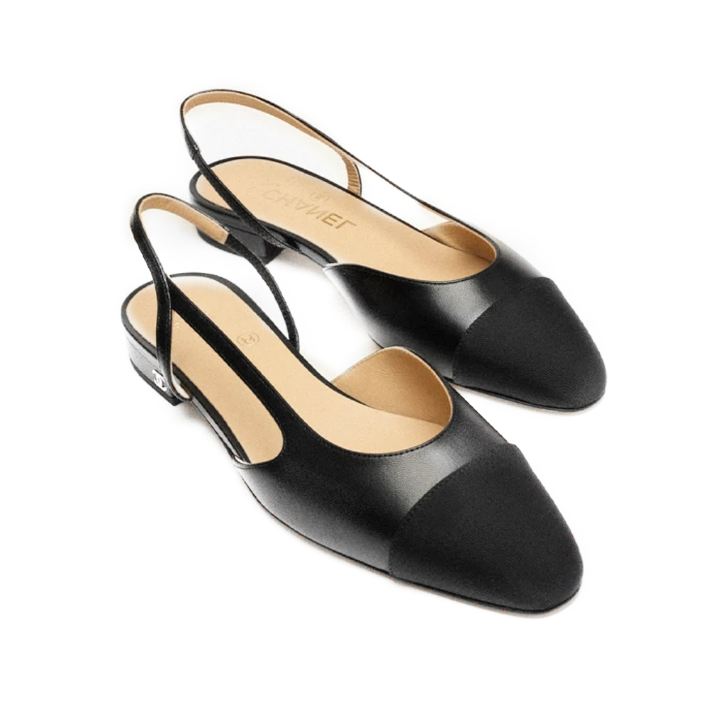 Chanel Slingbacks  Black