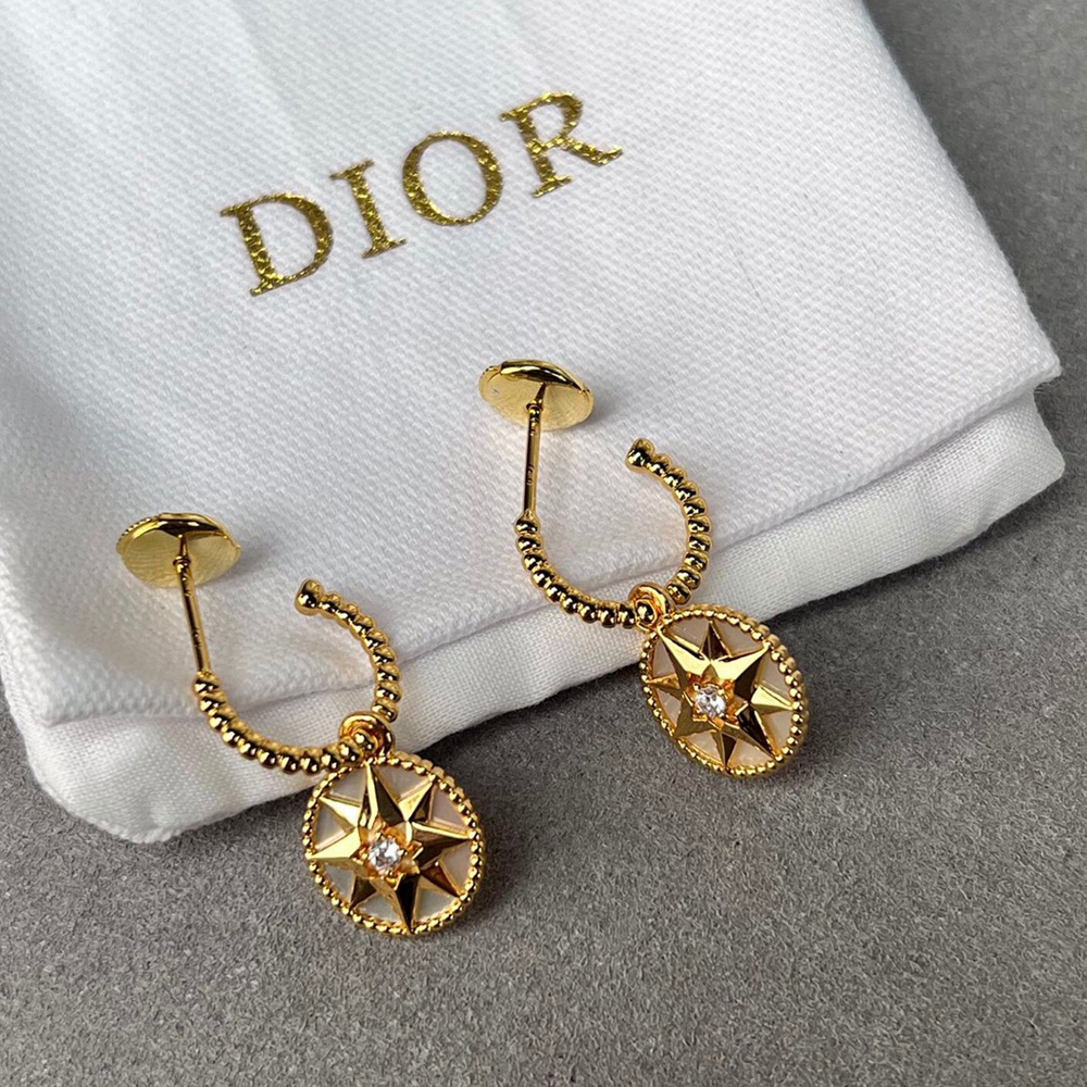 DIOR Rose Des Vents Earrings