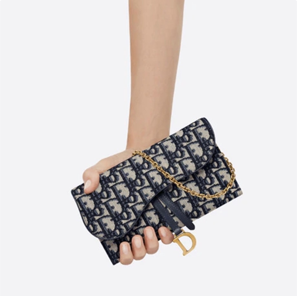 Dior Saddle Chain Wallet