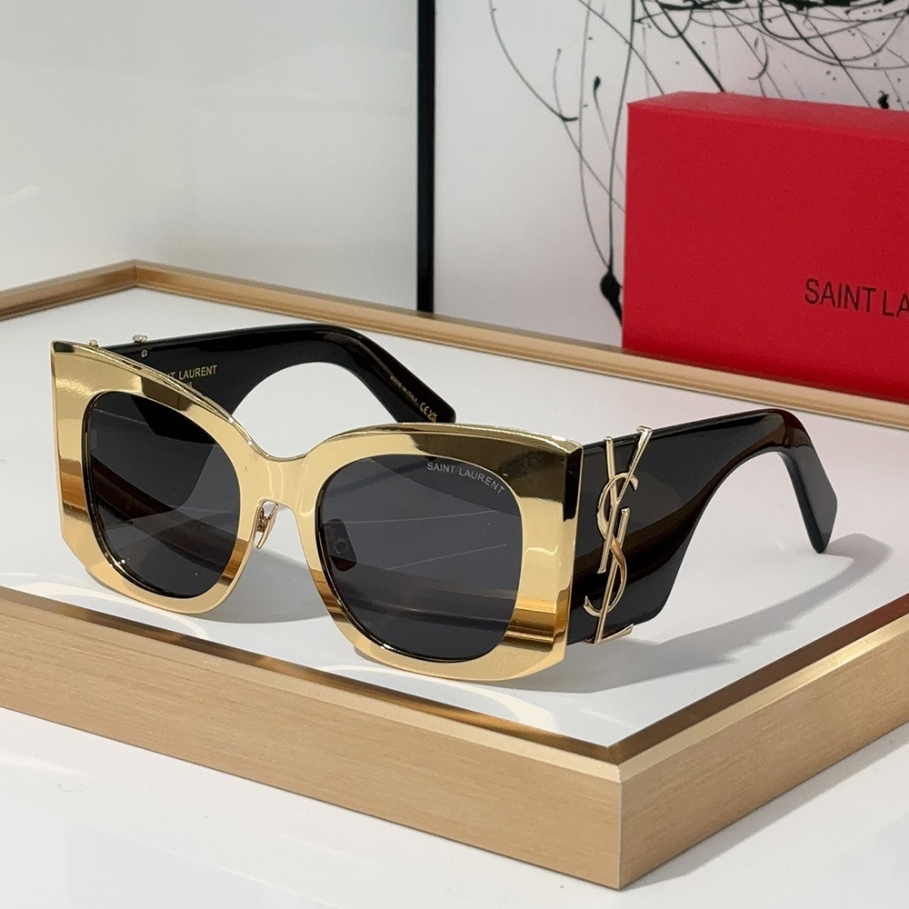 Saint Laurent YSL Logo Embellished Sunglasses
