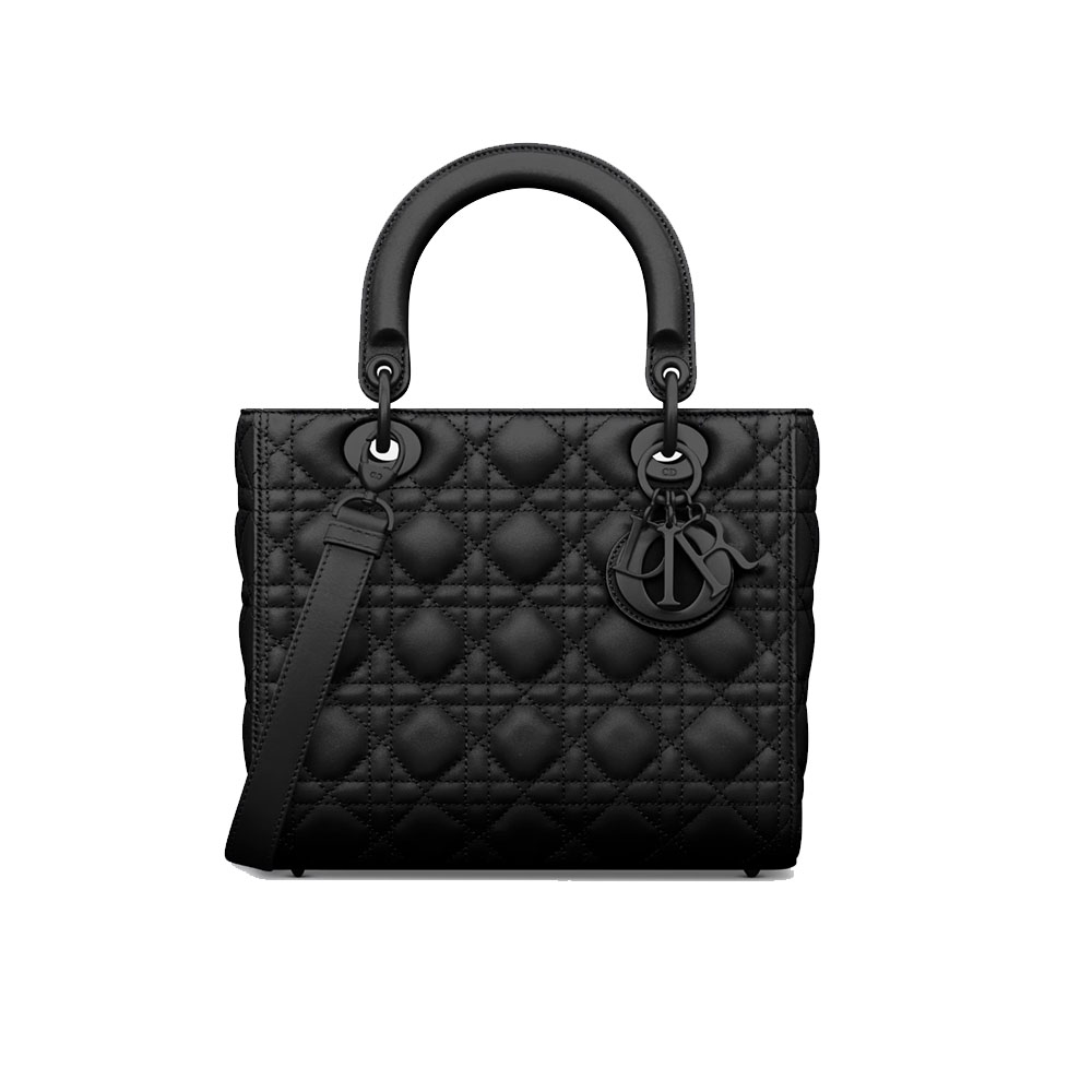 Dior The LADY DIOR Medium Bag-Matte cowhide leather
