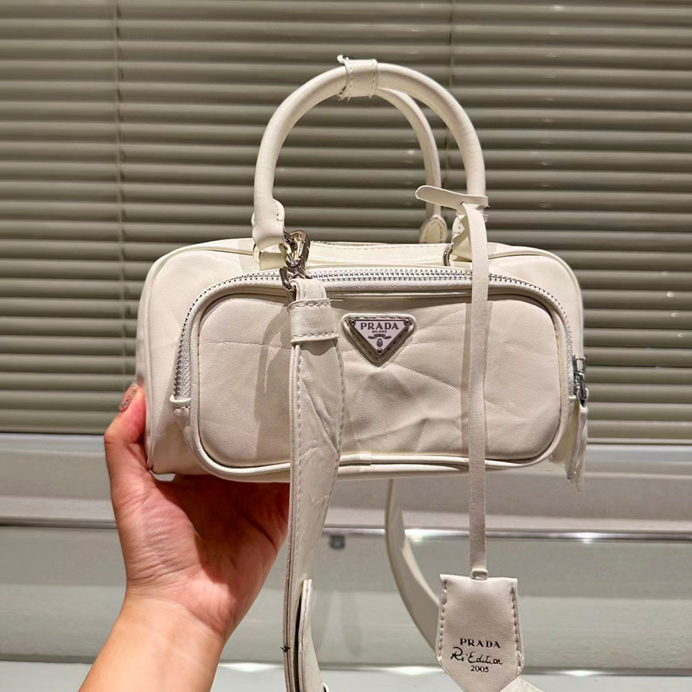 Prada Retro Leather Multi Pocket Handbag