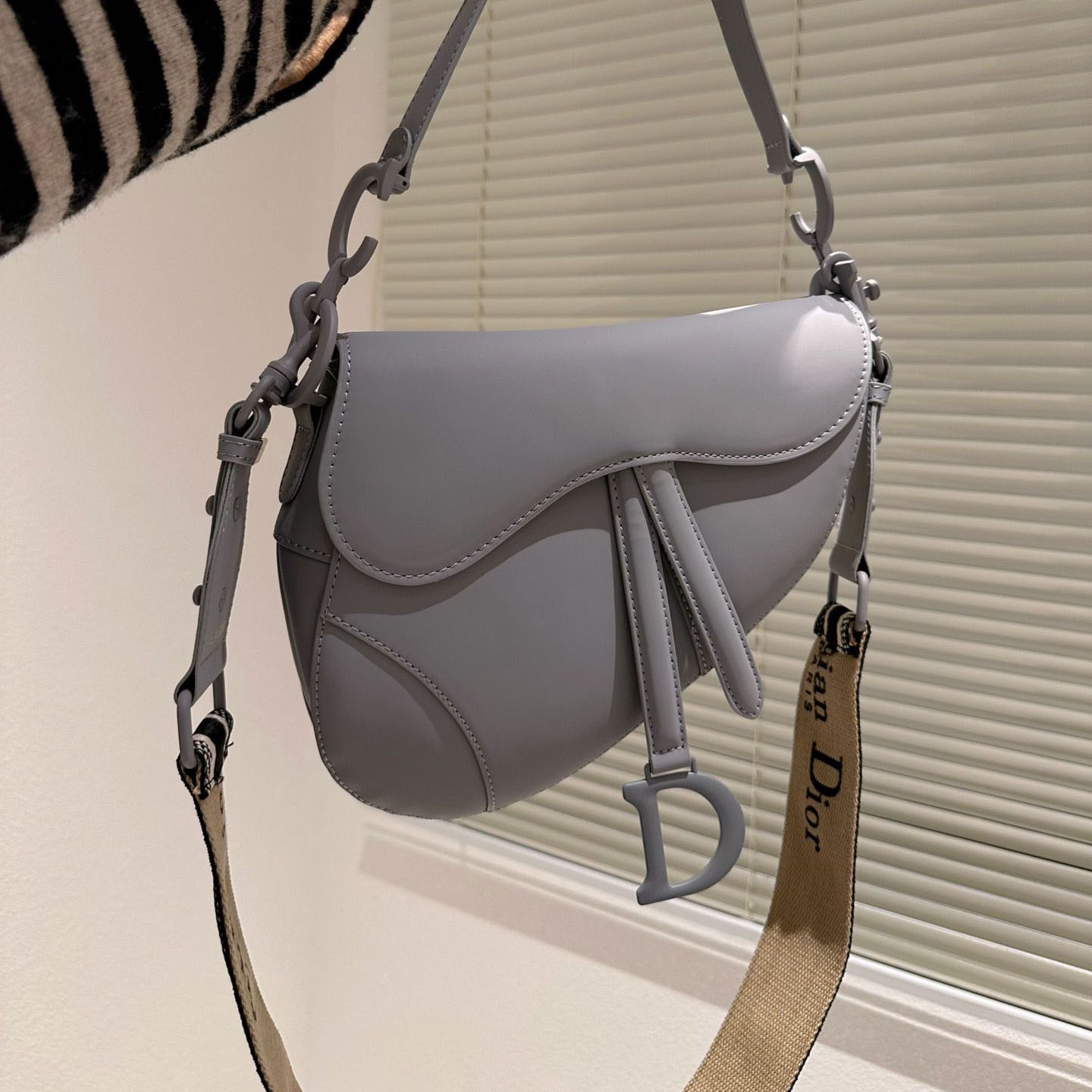 Dior Saddle Bag Matte Leather Shoulder Bag