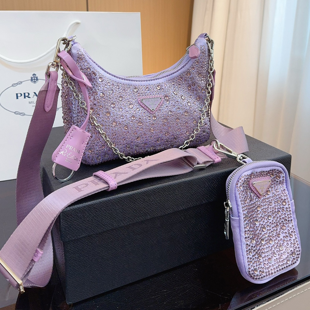 Prada Re-Edition  Crystal  Shoulder Messenger Bag