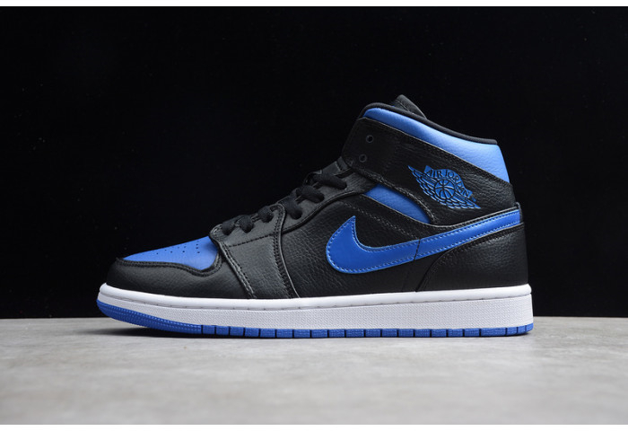 Air Jordan 1 Mid black hyper royal 554724-068