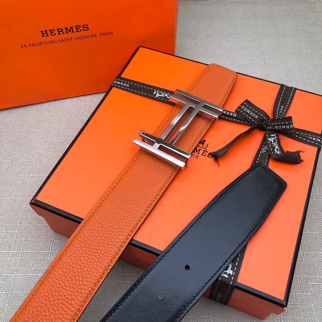 Hermes H Belt Buckle & Reversible Brown For Women, Women Belt 380MM