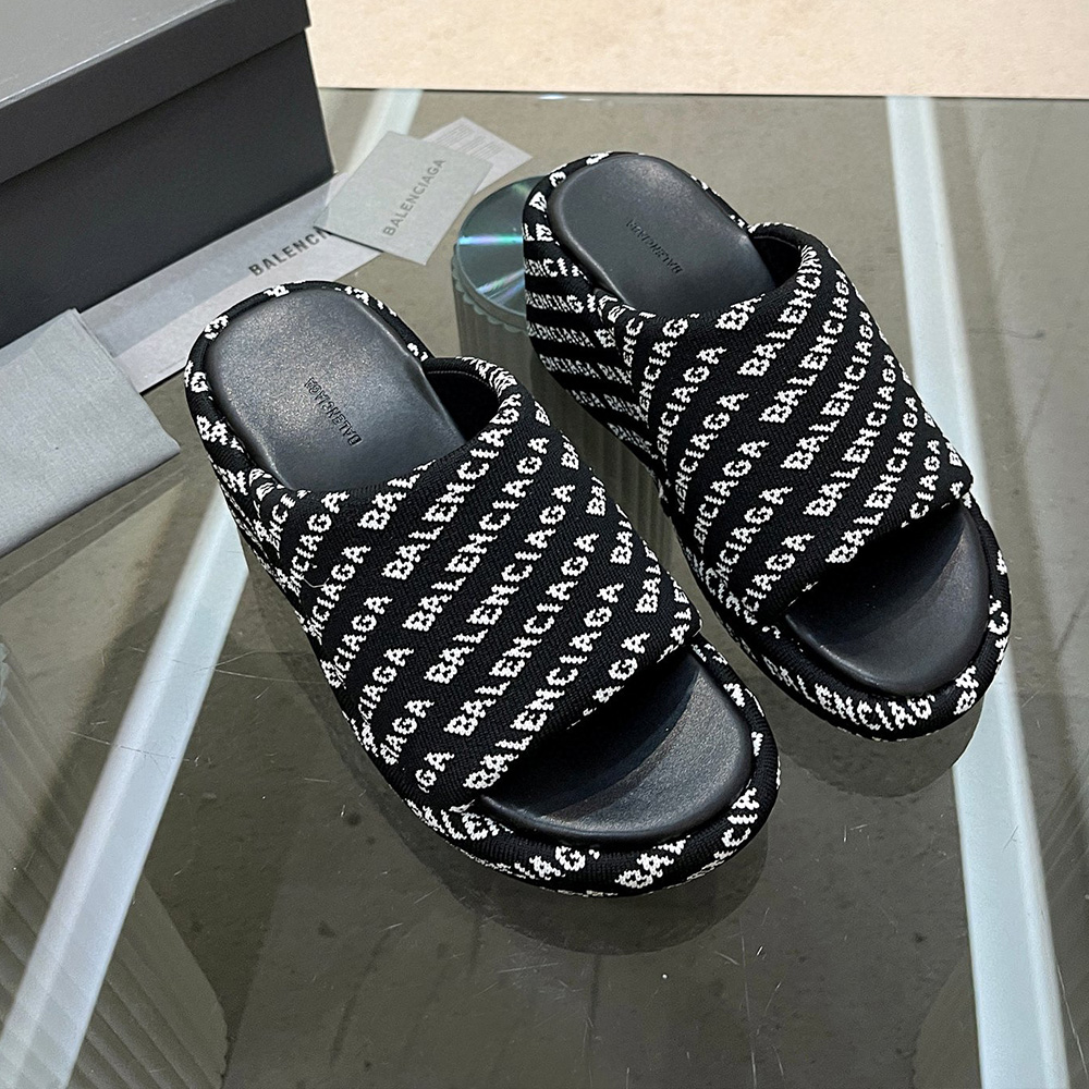 Balenciaga  Chunky Heel Sandals Slide Sandal