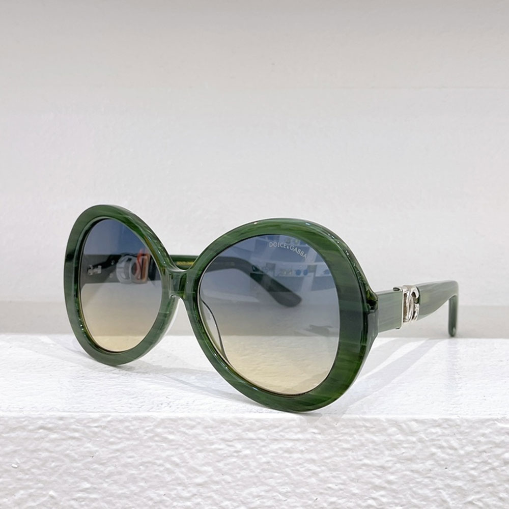 DOLCE & GABBAN DG Mirror leg Hollowed out Logo Sunglasses