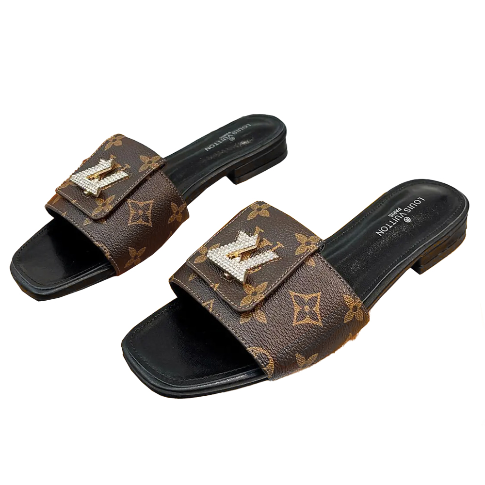 Louis Vuitton LV Comfortable Leather Flip-fFops  Slide Sandal