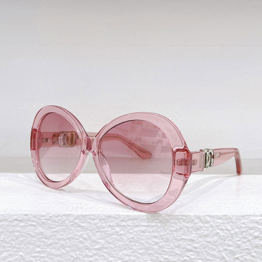 DOLCE & GABBAN DG Mirror leg Hollowed out Logo Sunglasses