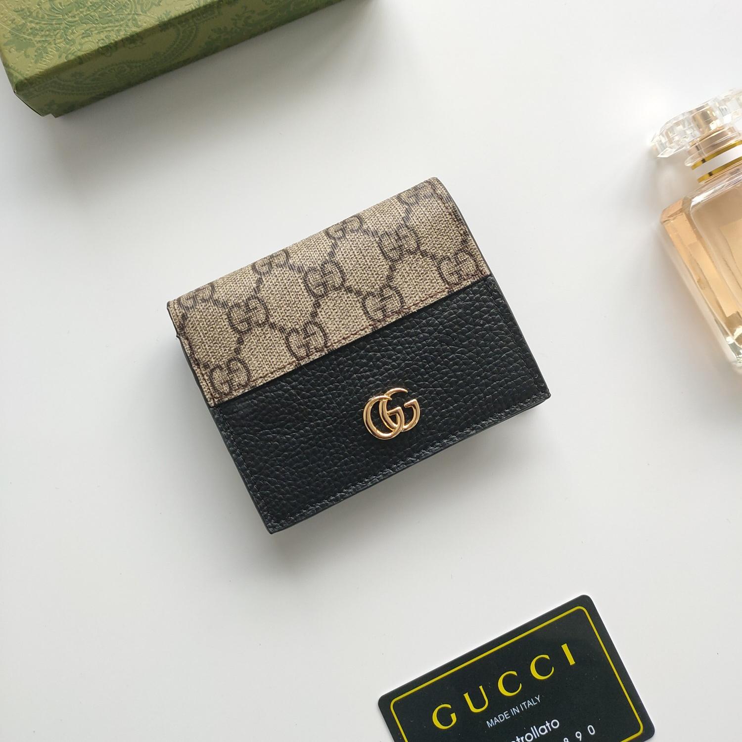 Gucci Unisex GG Marmont Card Case Wallet