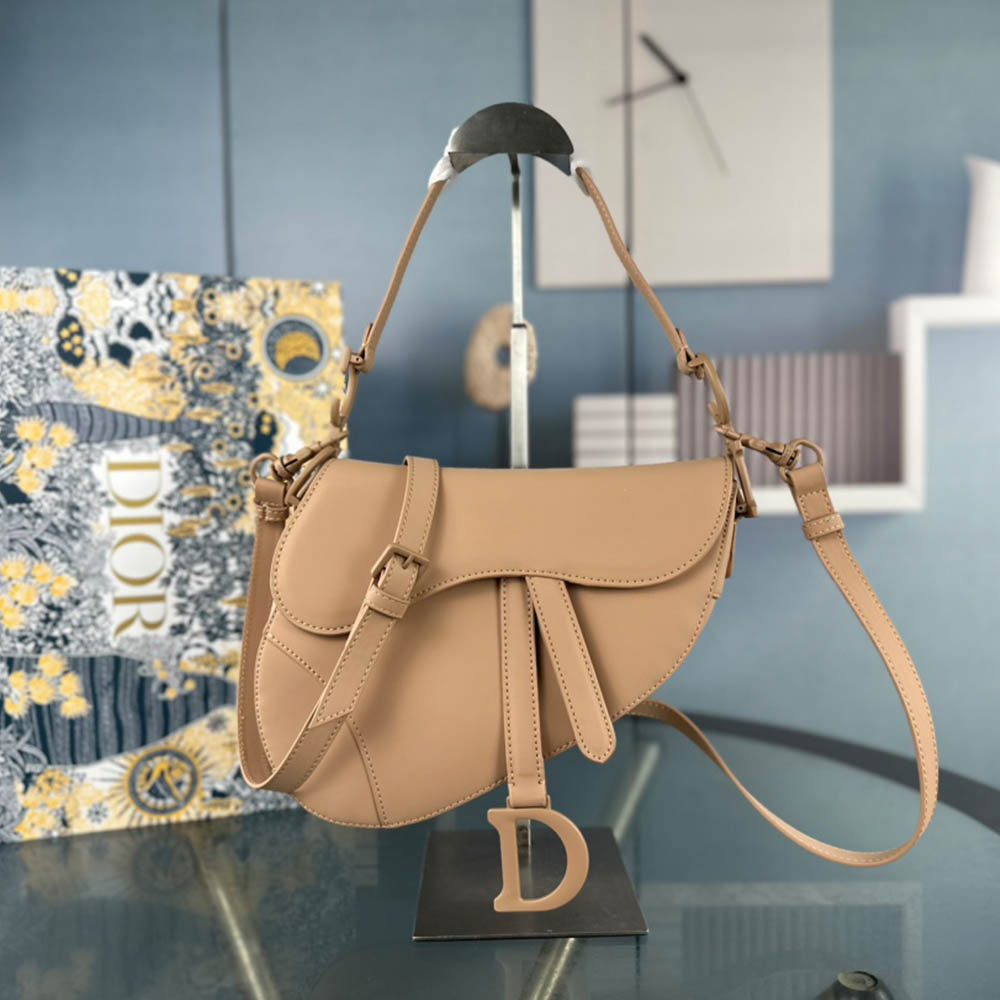 Dior Saddle Bag Matte Leather Shoulder Bag
