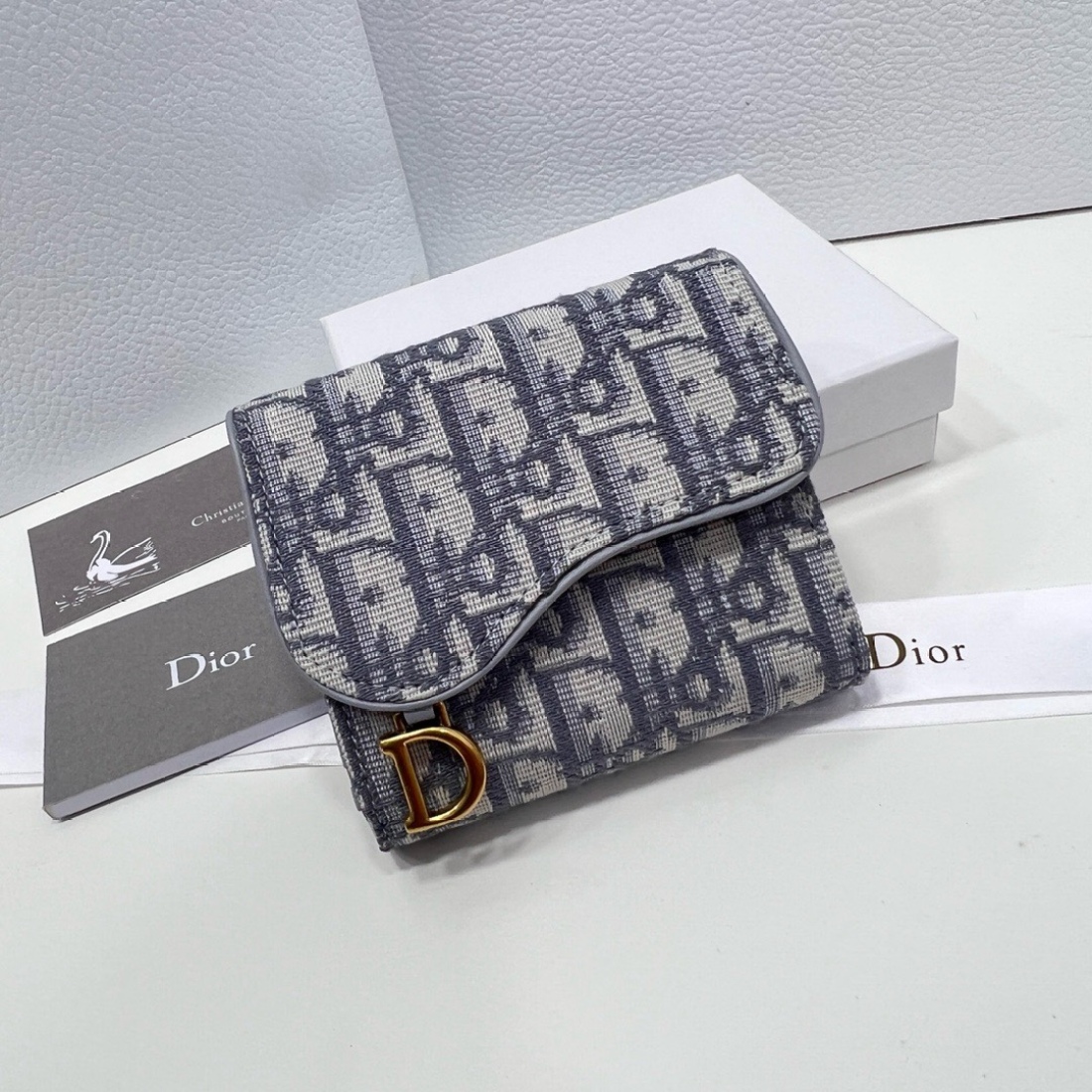 Dior saddle Three Fold Wallet