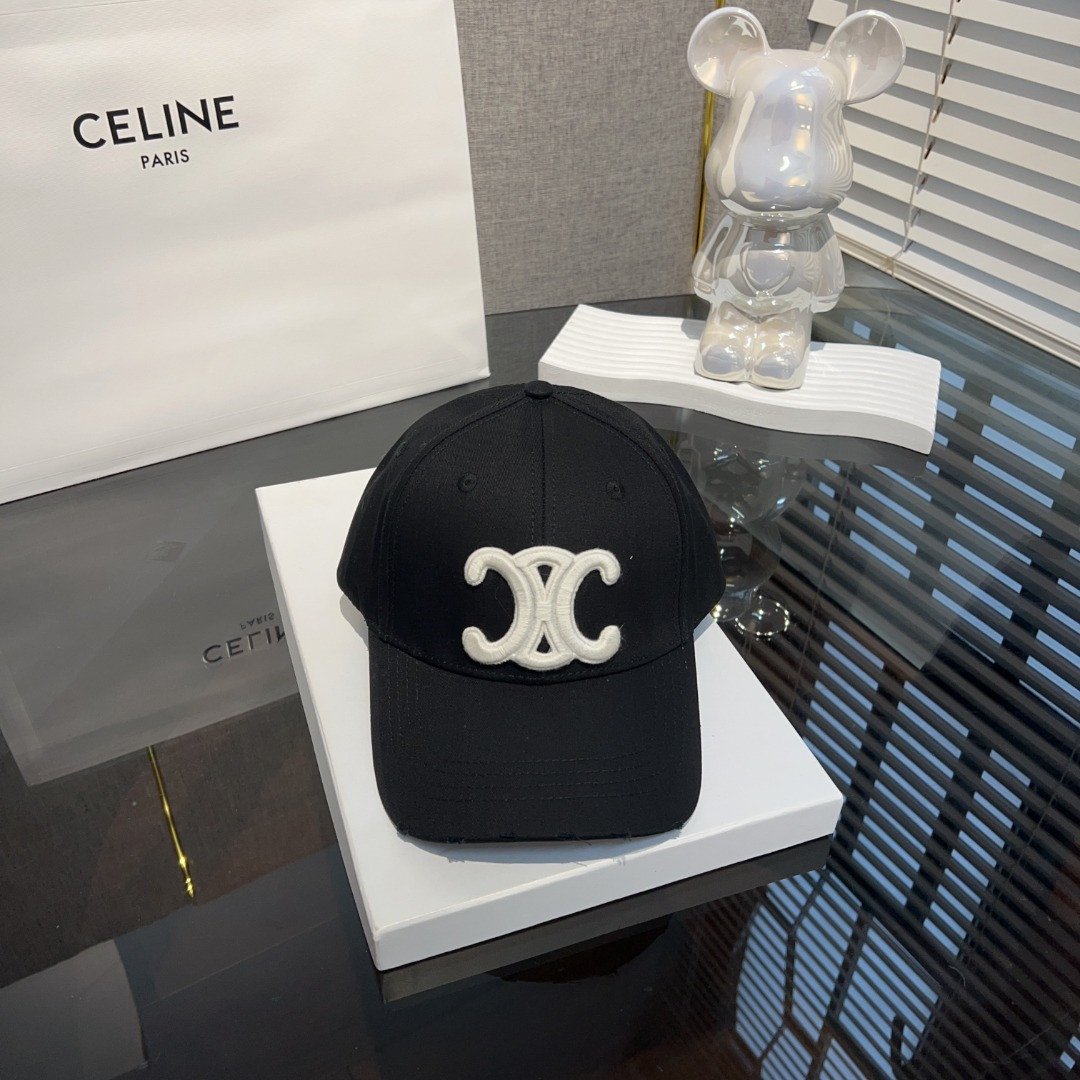 Ceiline Letter Embroidered Cap   Sunhat