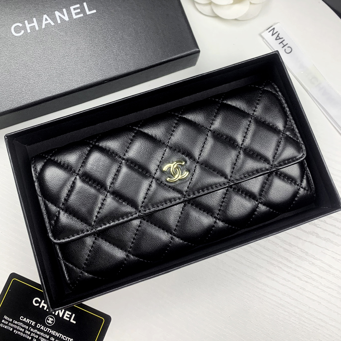 Chanel 23p Classic Long Wallet