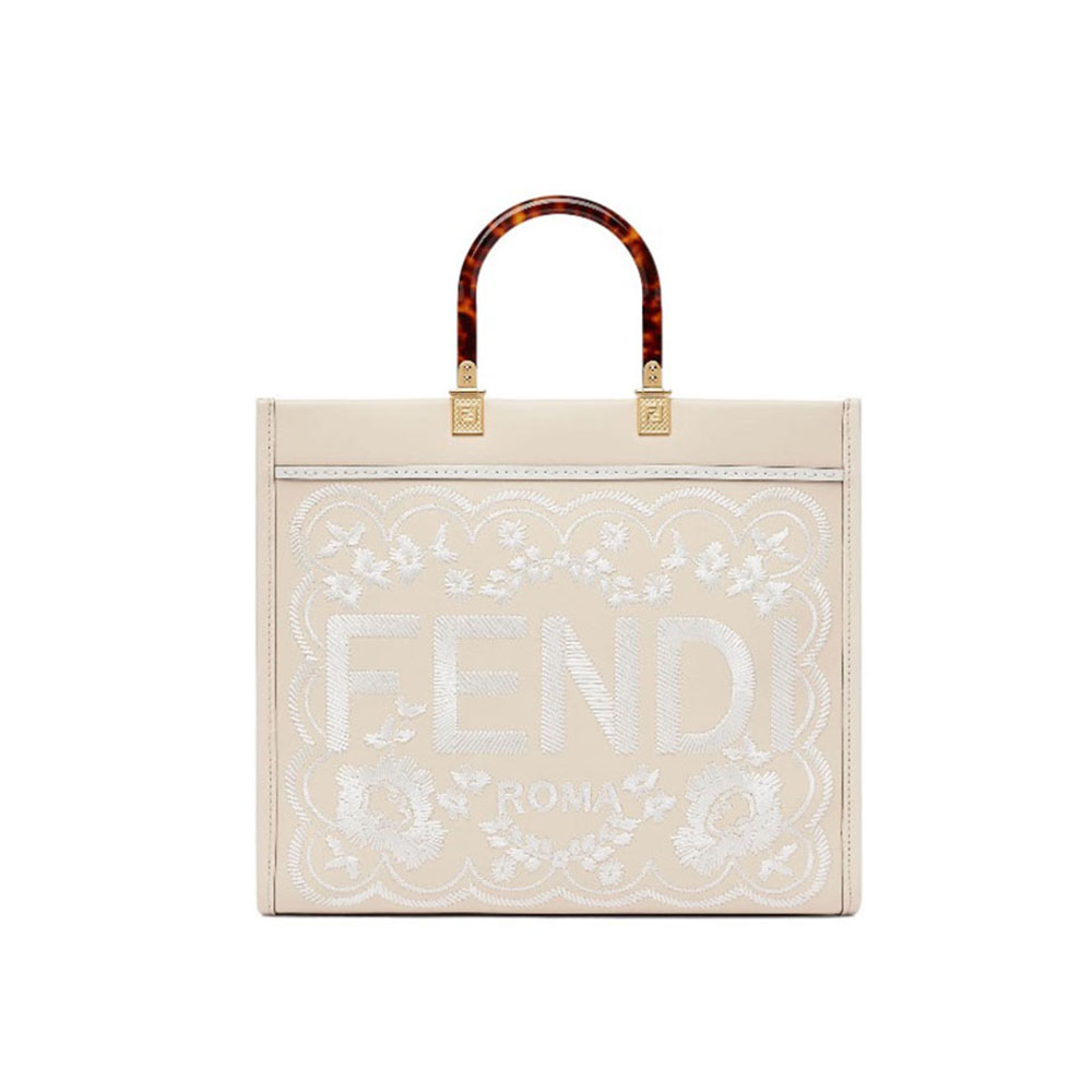 FENDI Sunshine Flower Embroidery Bag Medium