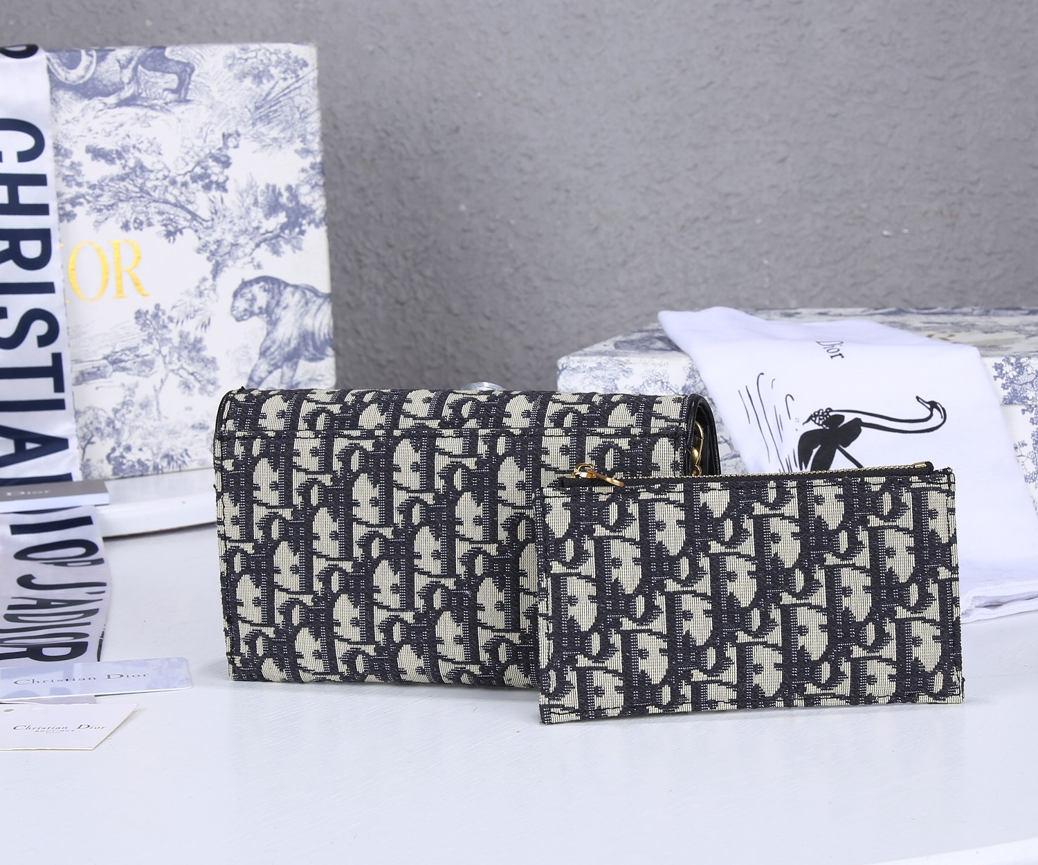 Dior SADDLE bag Blue Dior Oblique Jacquard