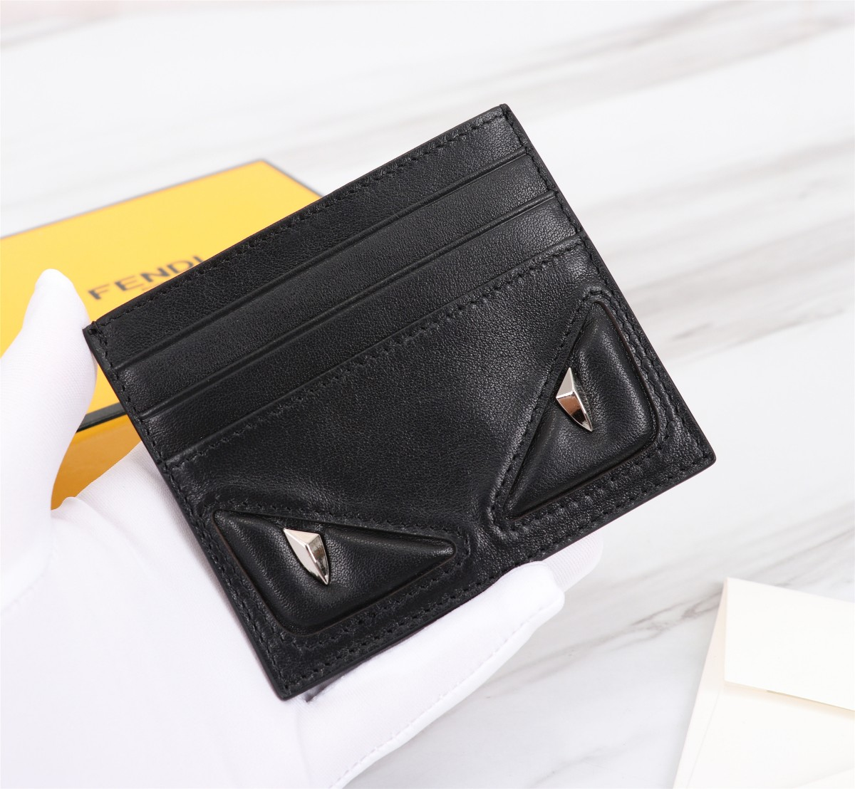 FENDI Leather Card Holder