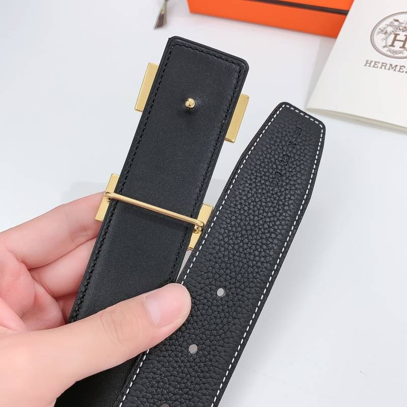 Hermes H Belt Buckle & Reversible Black For Women, Women Belt 380MM