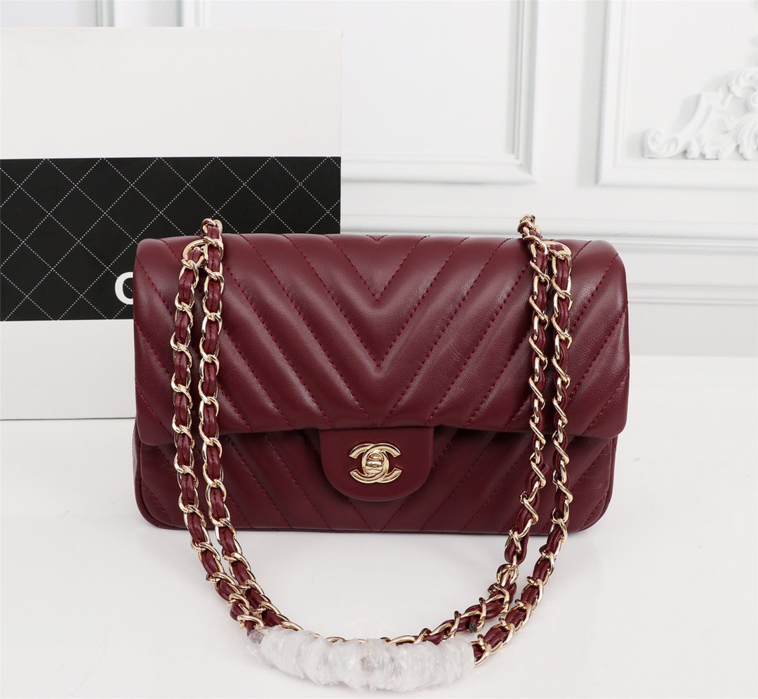 Chanel Clacssic Flap CF Chain Shoulder Strap Bag