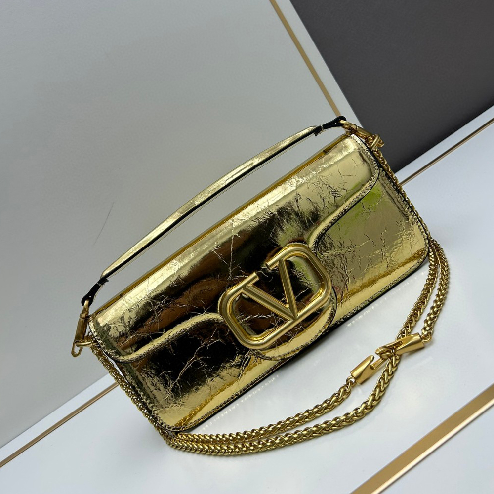 Valentino GARAVANILOcò Metallic Calfskin Bag