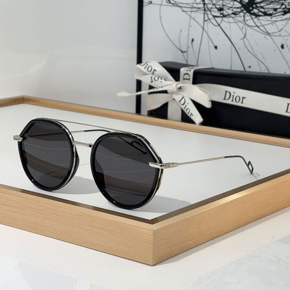 Dior Alloy Sunglasses With Reflective Frames