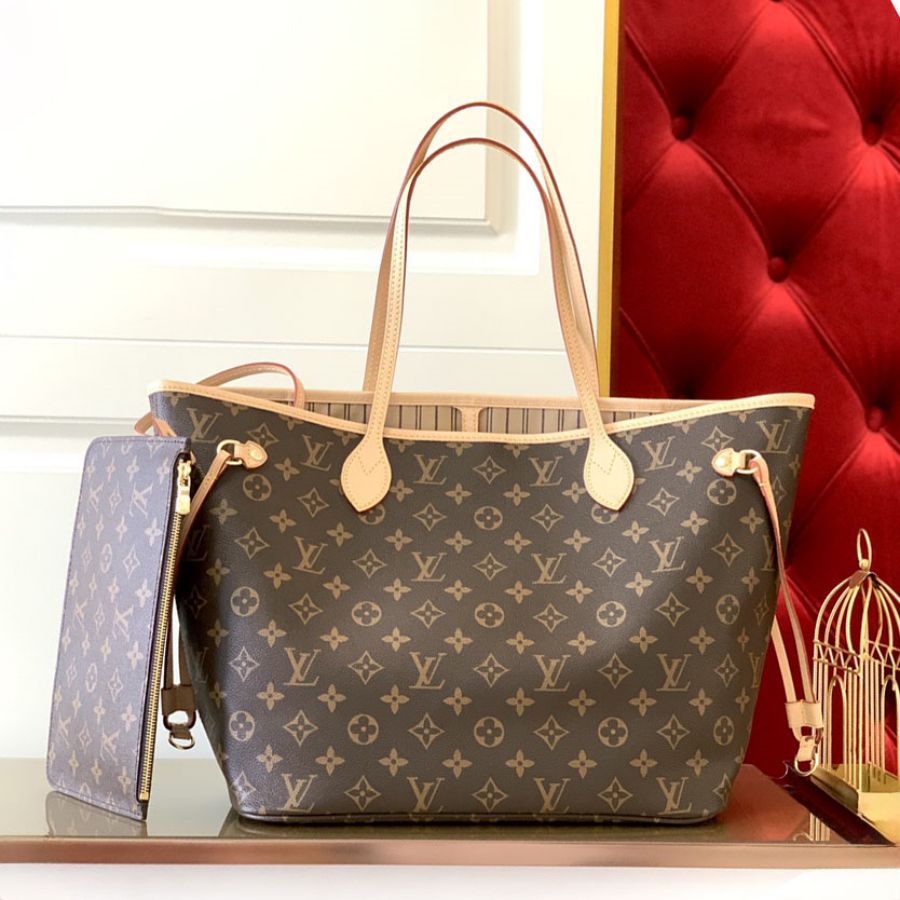 Louis Vuitton LV Neverfull Tote Bag Handbag M41177 MM&GM