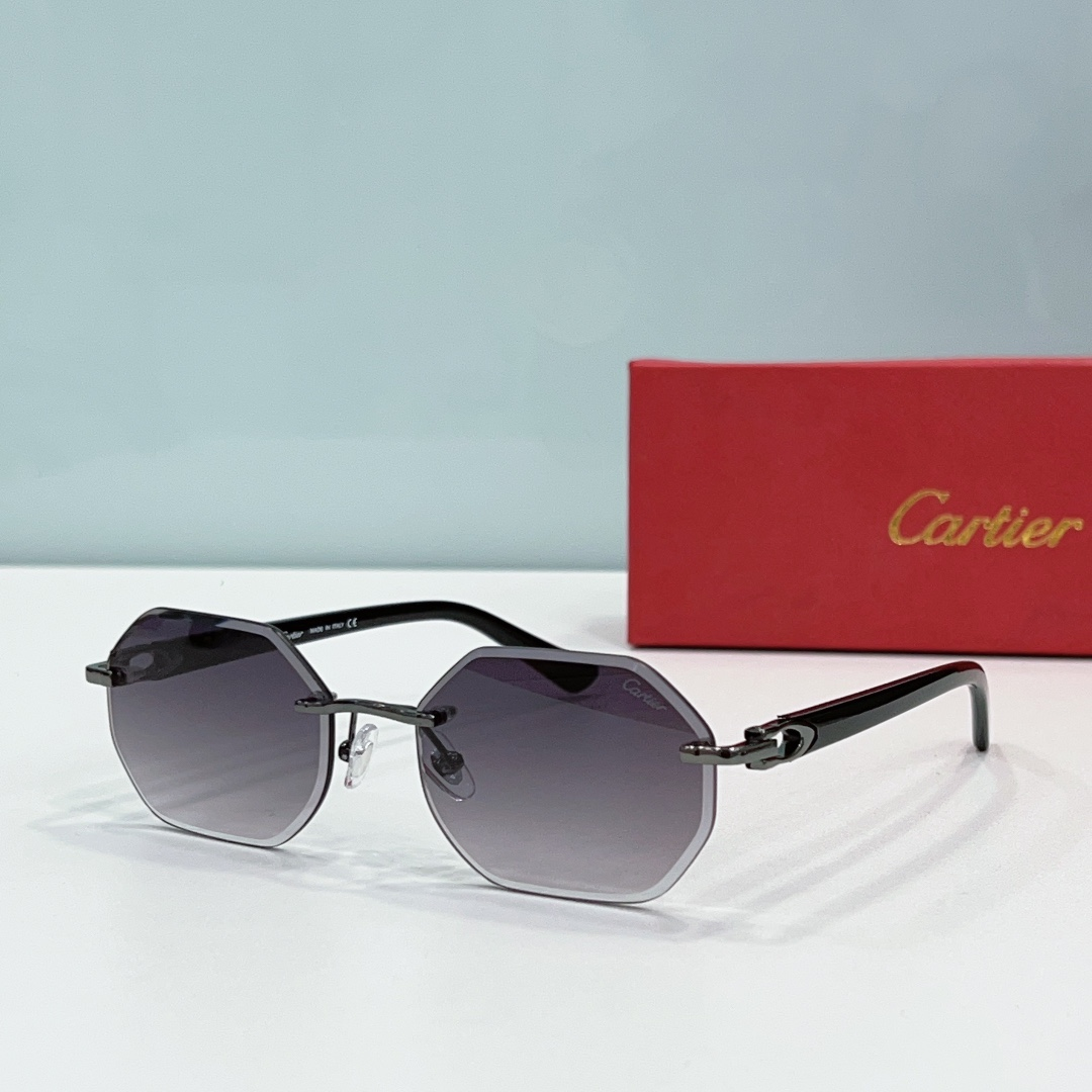 Cartier  Metal Leg Rimless sunglasses
