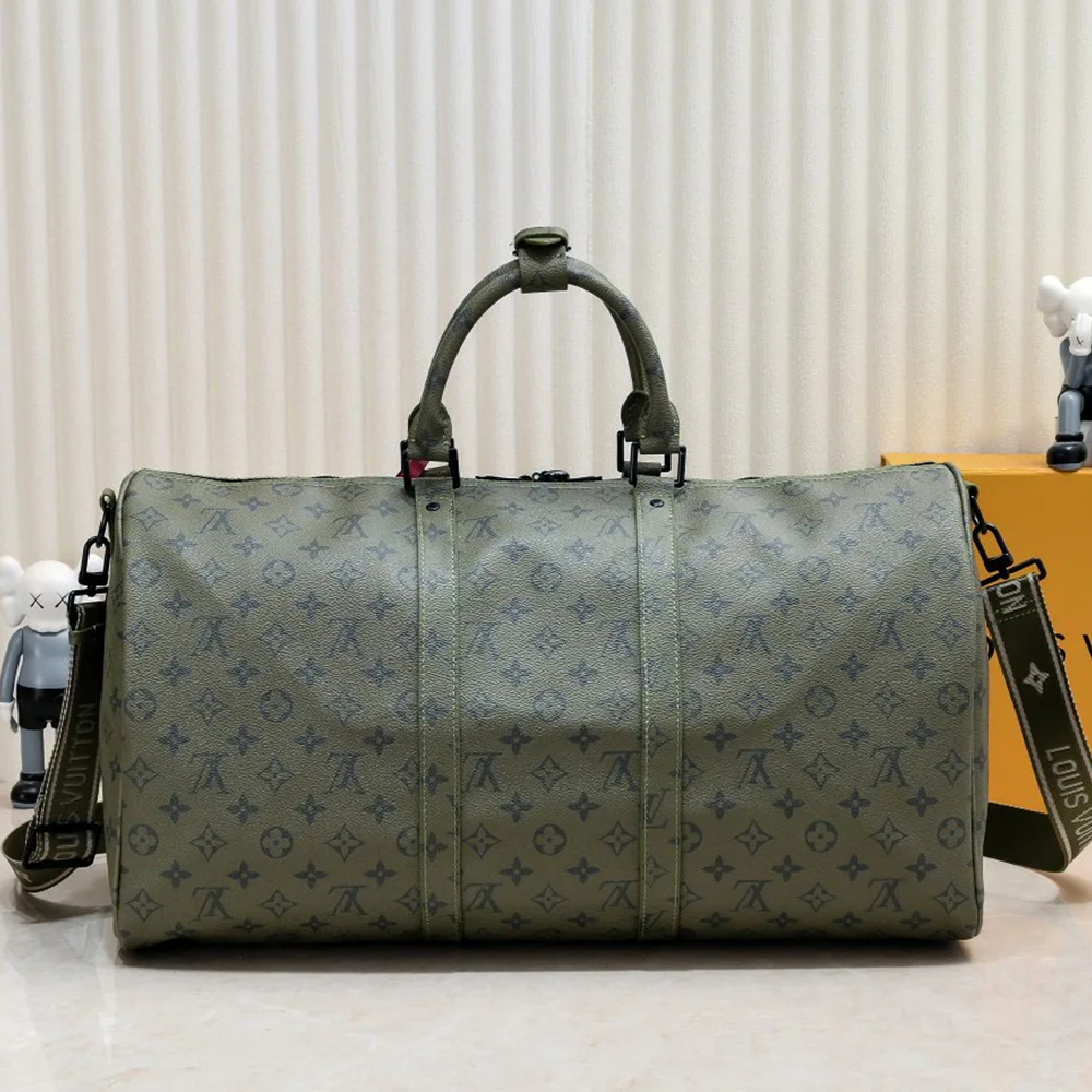 Louis Vuitton Military Green Kepall45 Travel Bag