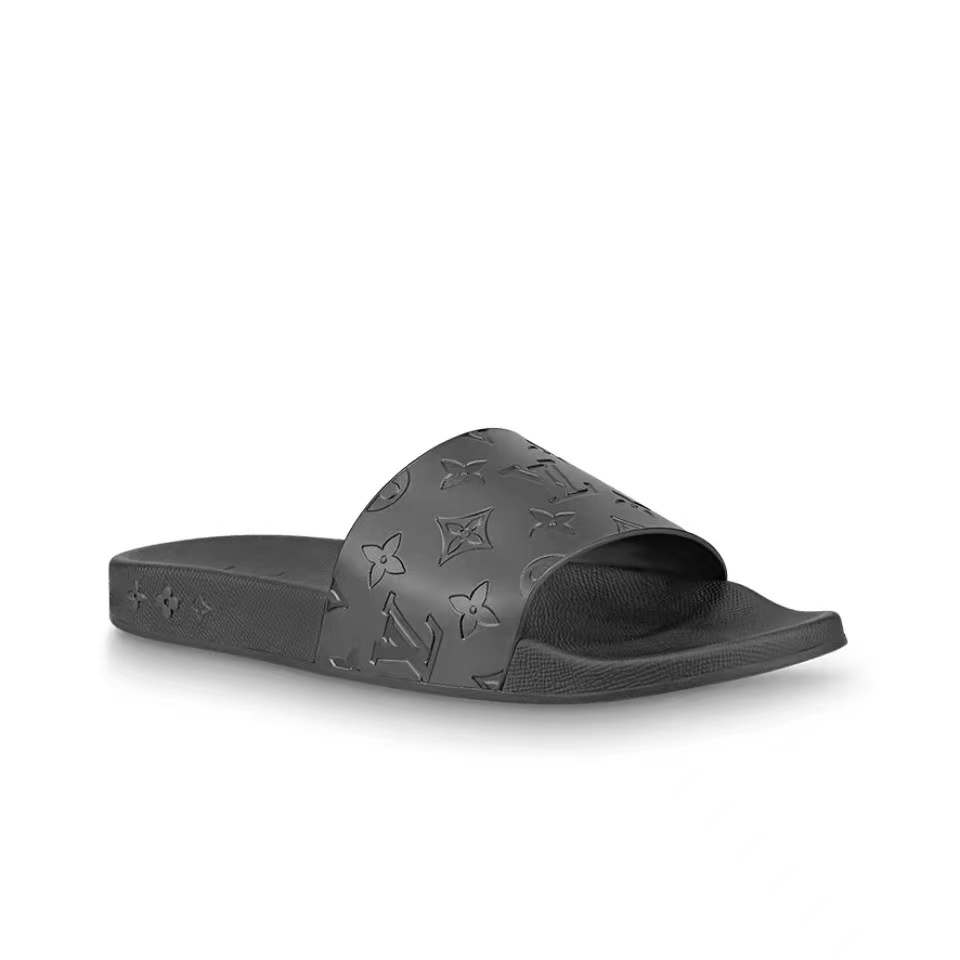 Louis Vuitton LV Rubber Fashion Plaid Flip-flops Slide Sandal