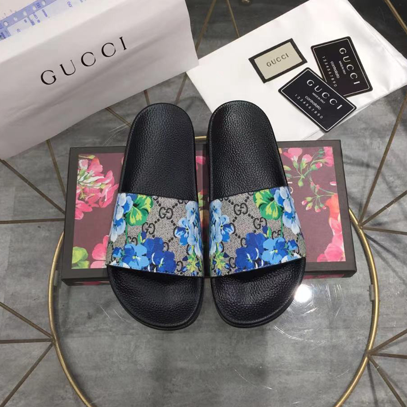 Gucci GG Blooms Supreme Floral Slide Sandal