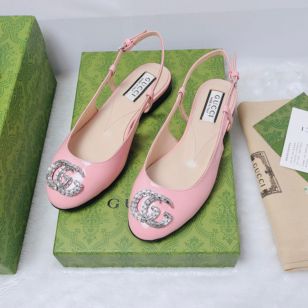Gucci Leather Flats  Slide Sandal
