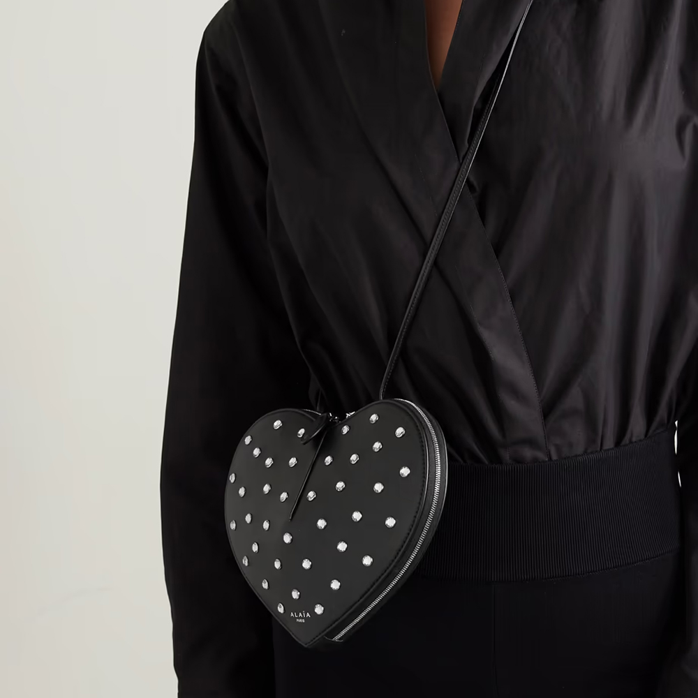 ALaia Diamond Heart Handbag
