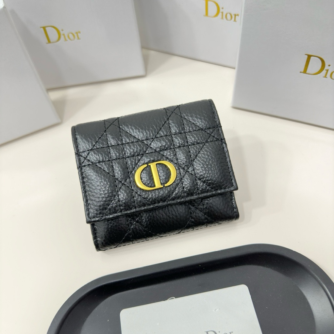 Dior Button Wallet