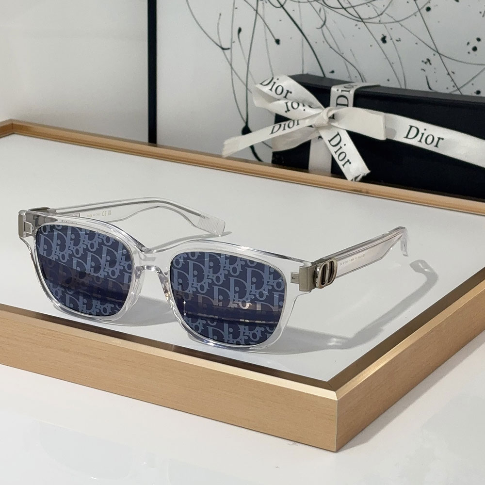 Dior  Mirror leg Logo identification Acetate fibre  sunglasses