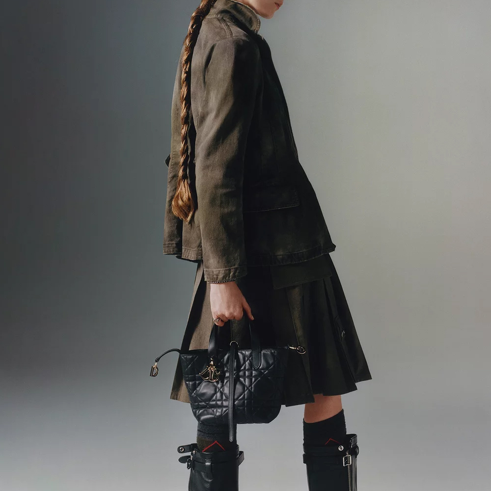Dior Small Dior Toujours Vertical Tote Bag