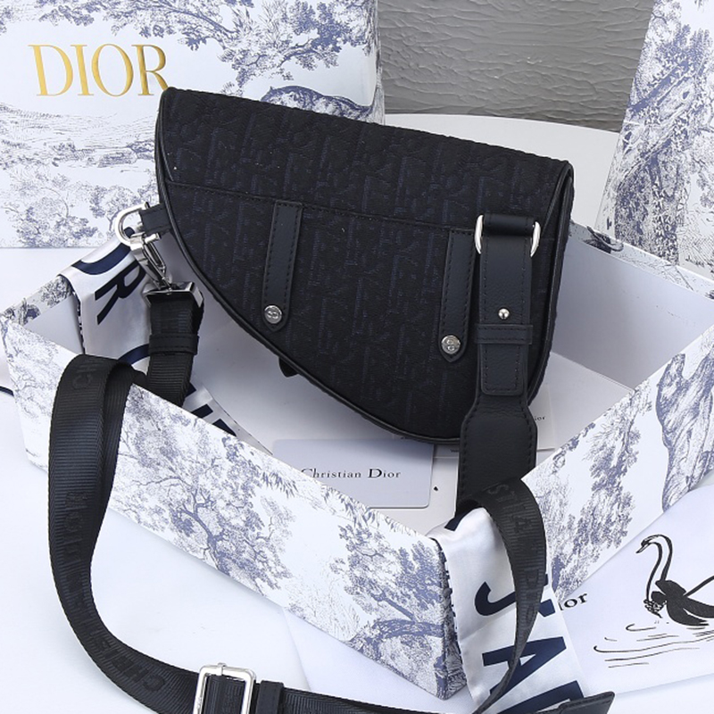 Dior SADDLE Bag Mini Saddle Bag with Original Box