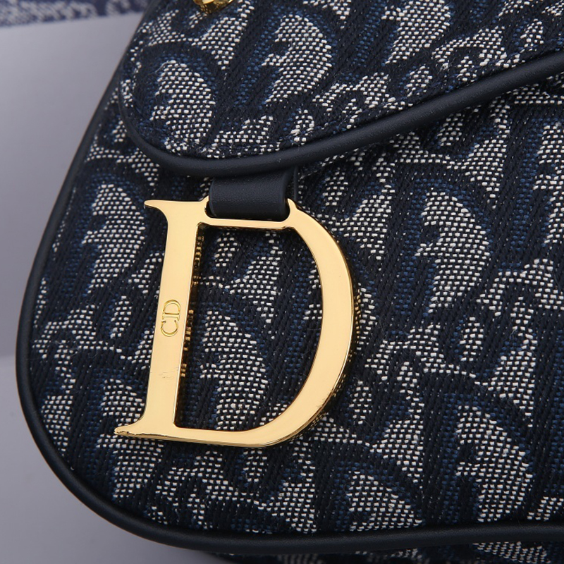 Dior Womens Bags Crossbody Bag Saddle Bag Oblique Jacquard